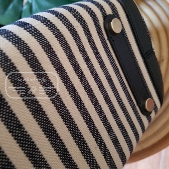 BLUE MULTI MARKET STRIPE TOTE KATE SPADE MEDIUM TOTE BRAND NEW - Picture 11 of 12